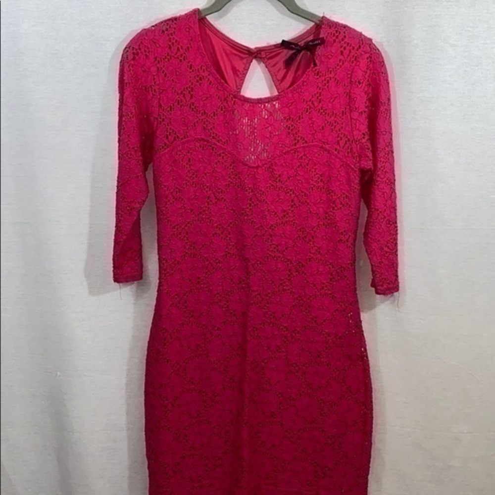 UEC hot pink lace mini dress by Ali & Kris small
